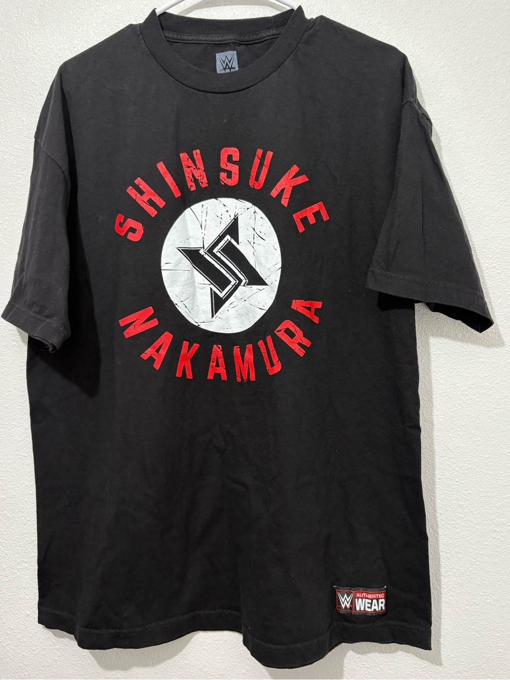 WWE Authentic Shinsuke Nakamura T Shirt Black Size XL Cotton